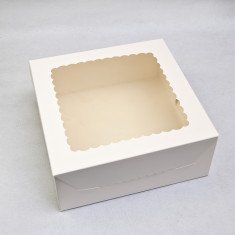 Коробка 250*250*100 для торту та чізкейку Біла