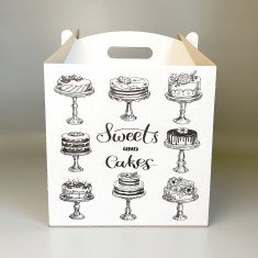 Коробка для торту або караваю 300*300*300 з малюнком