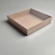 Коробка для пряників і печива з прозорою кришкою Крафт 150*150*30 