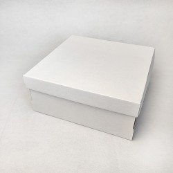 Коробка 250*250*110 для торту та чізкейку з гофрокартону без вікна
