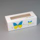 фото Коробка для макаронс з прозорим вікном типу "пенал" 141*59*49 Україна