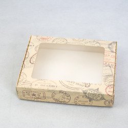 Коробка для печенья и пряников 192*148*40 с прозрачным окном Печати