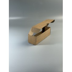 Картонна коробка для макаронс з віконцем 200*60*60 Крафт
