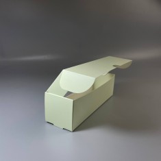 Картонна коробка для макаронс з віконцем 200*60*60 Зелена