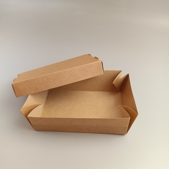 фото Коробка для суші Крафт з внутрішньою ламінацією 200*150*50 мм